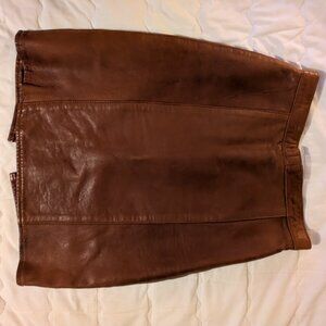 Vintage leather skirt 1980s